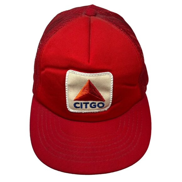 Citgo Vintage Mesh Trucker Snapback Hat Cap Patch Retro Oil Gas Employee 80s 90s - Picture 2 of 9